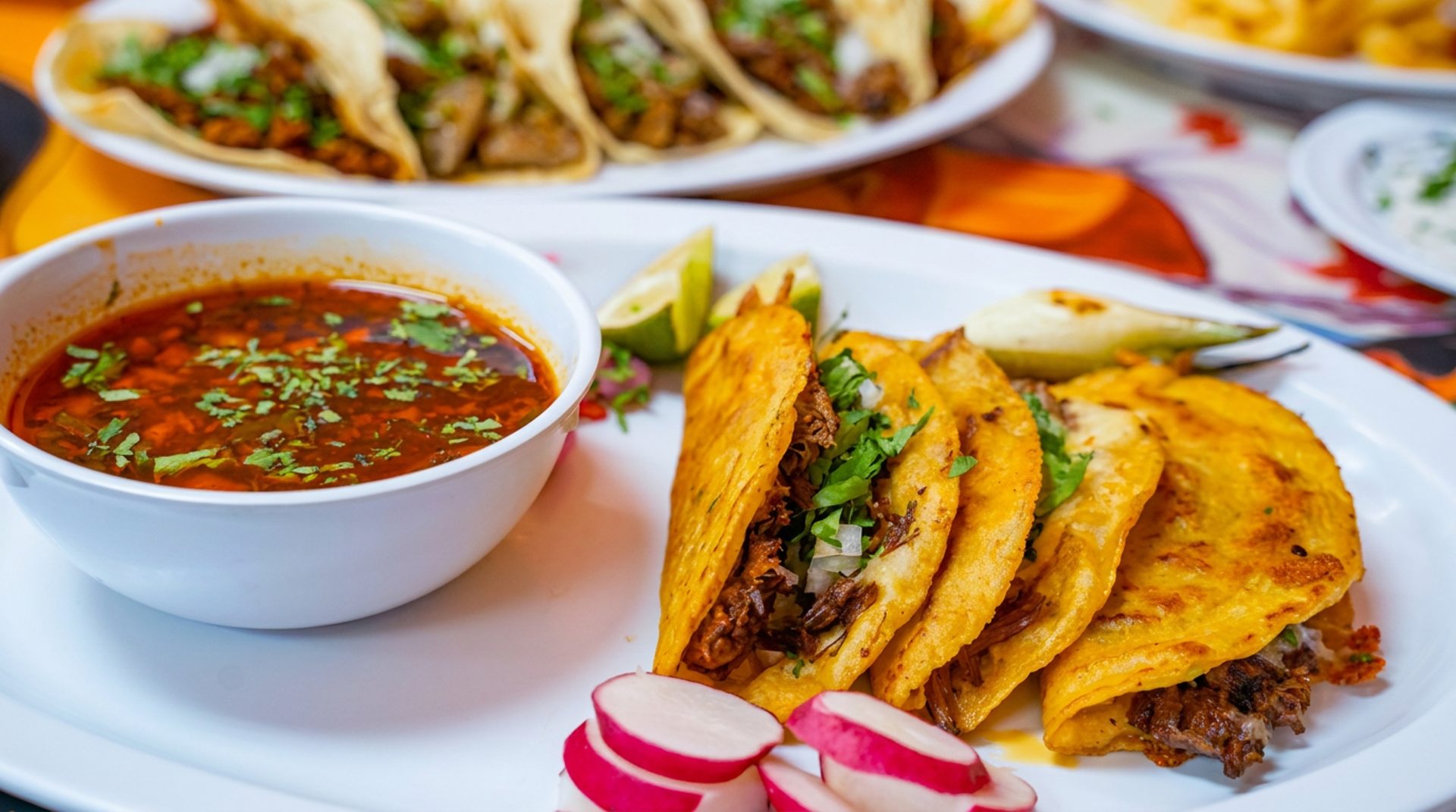 Quesabirrias and birria tacos