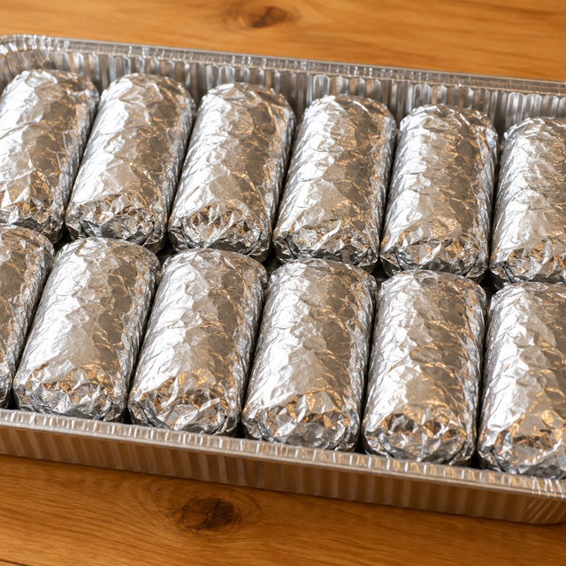 Bean, Cheese & Rice Burritos.