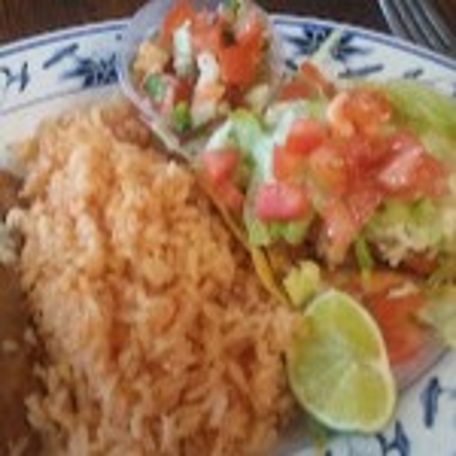 Shrimp Tacos Dinner.