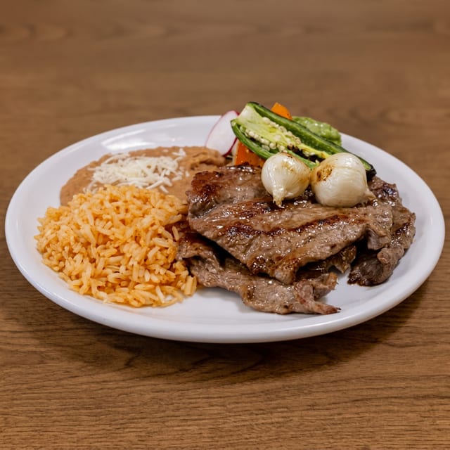 Carne Asada Plate.