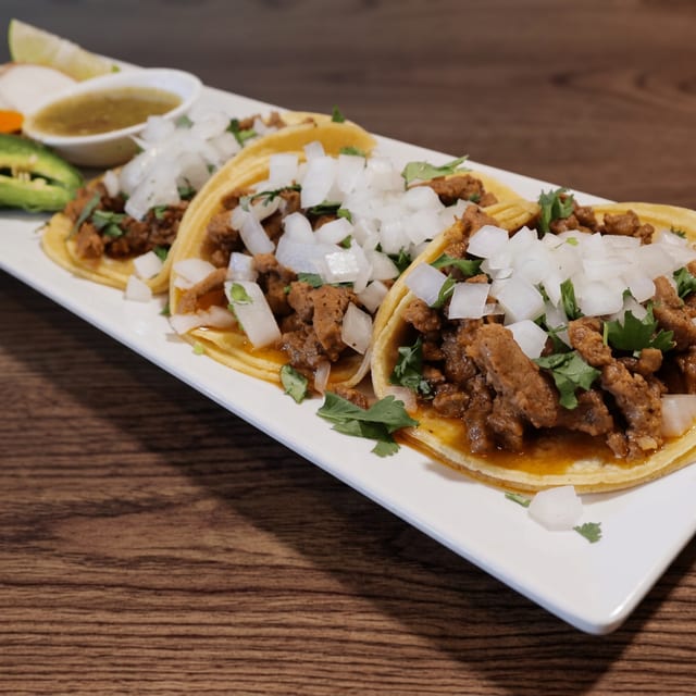 3 Soft Pork Tacos Plate.
