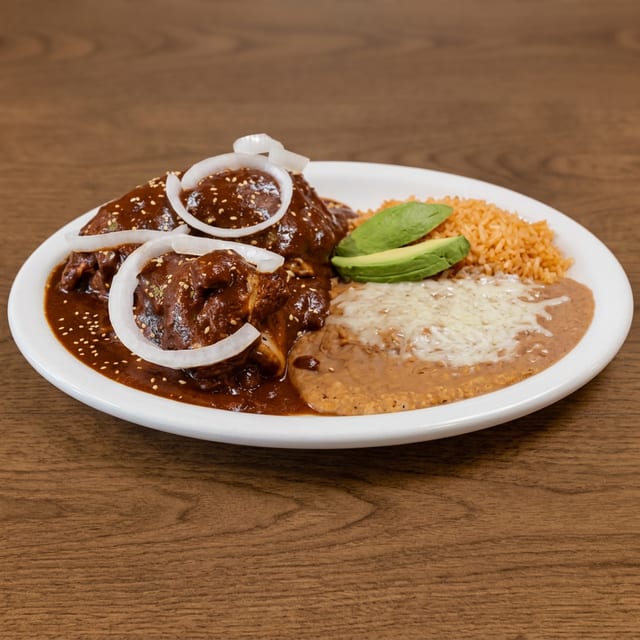 Mole Poblano Plate.