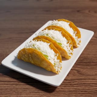 3 Crispy Beef Tacos Plate