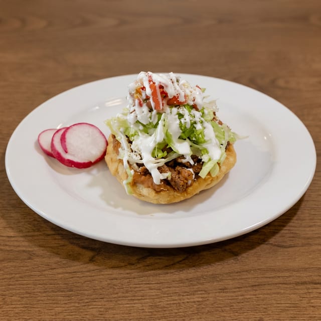 Sope with Meat.