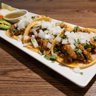 3 Soft Chicken Tacos Plate
