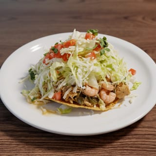 Grilled Shrimp Tostada