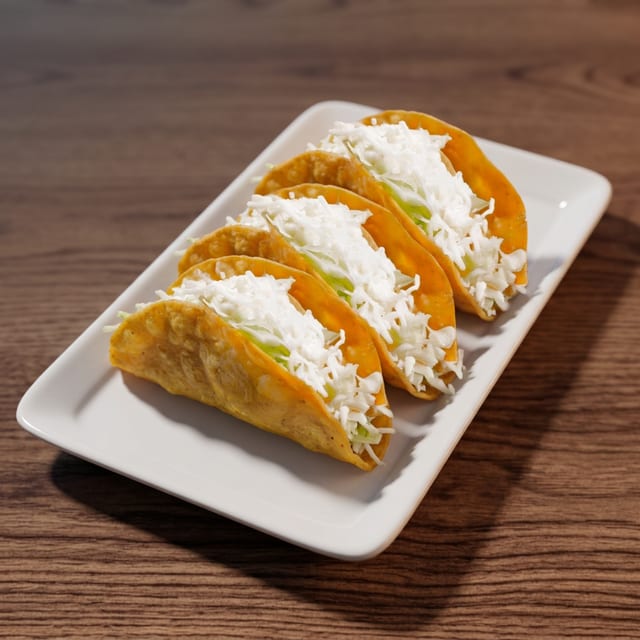 3 Crispy Chicken Tacos Plate.