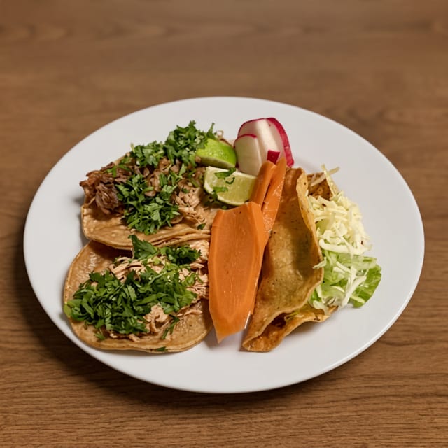 Crunchy Tacos Plate.